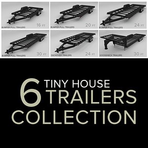 tiny house trailers 3D model