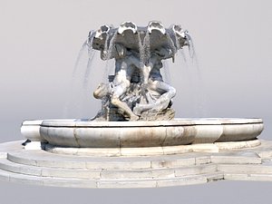 triton fountain 3D model