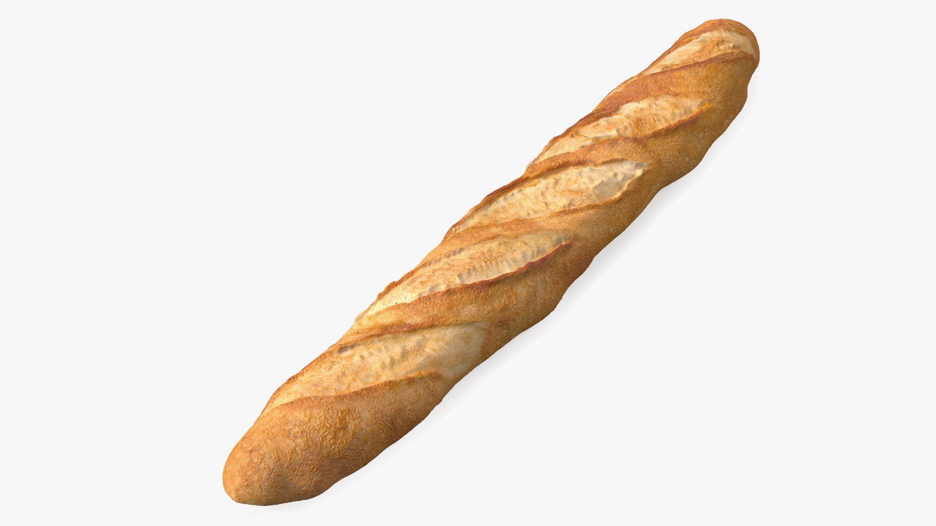 Baguette Bread 3D model preview