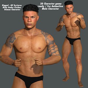 3D APOCALYPTIC SURVIVAL-REALISTIC RIGGED GAME READY CHARACTER 3D model