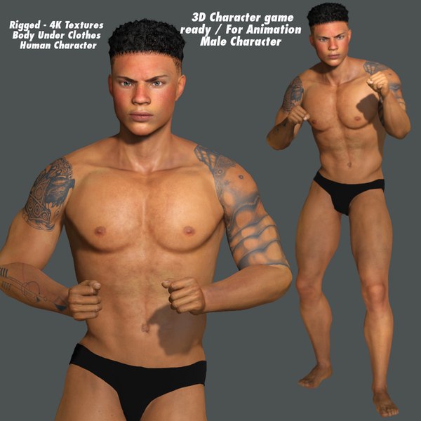 3D APOCALYPTIC SURVIVAL-REALISTIC RIGGED GAME READY CHARACTER 3D model