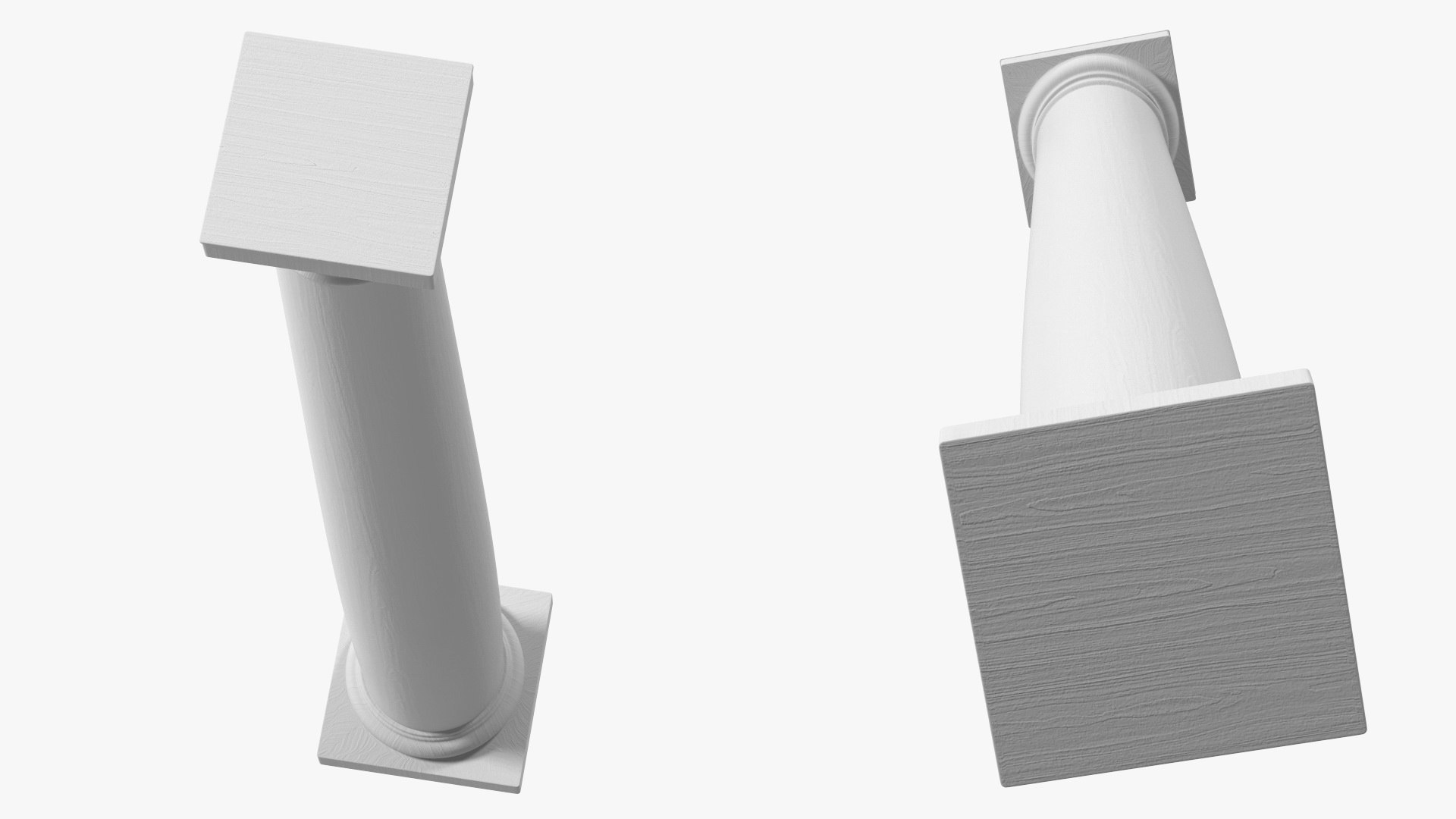 3D Smooth Fiberglass Column TurboSquid 2142603