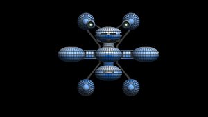 The spaceship 3D model