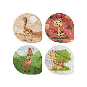 3D Kids carpet set 12 model