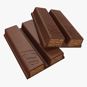 realistic broken kit kat 3ds
