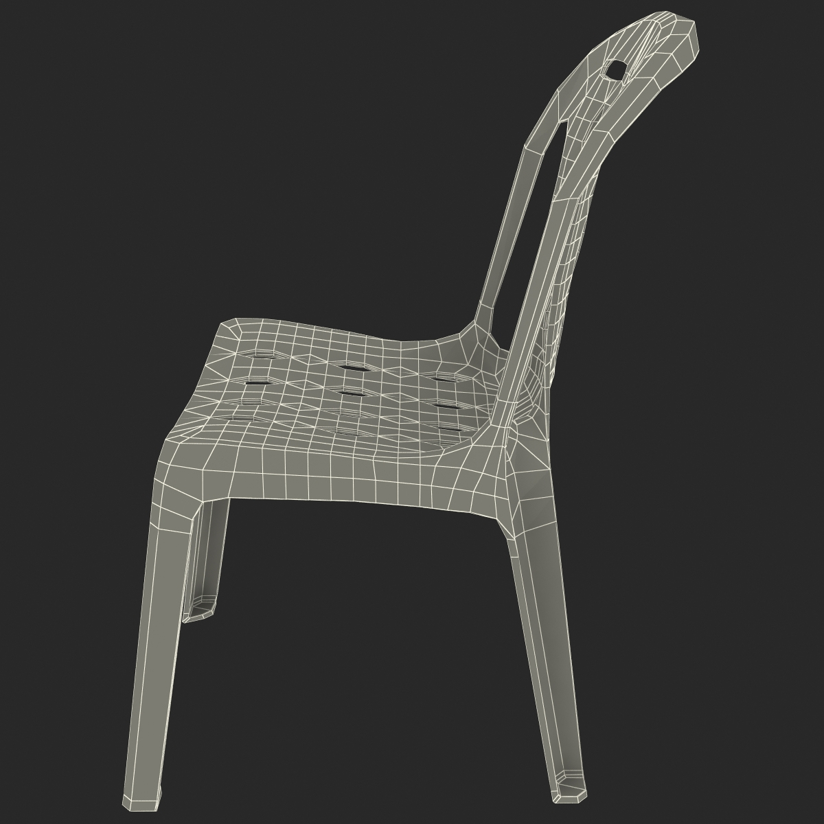 3ds max monobloc chair 5