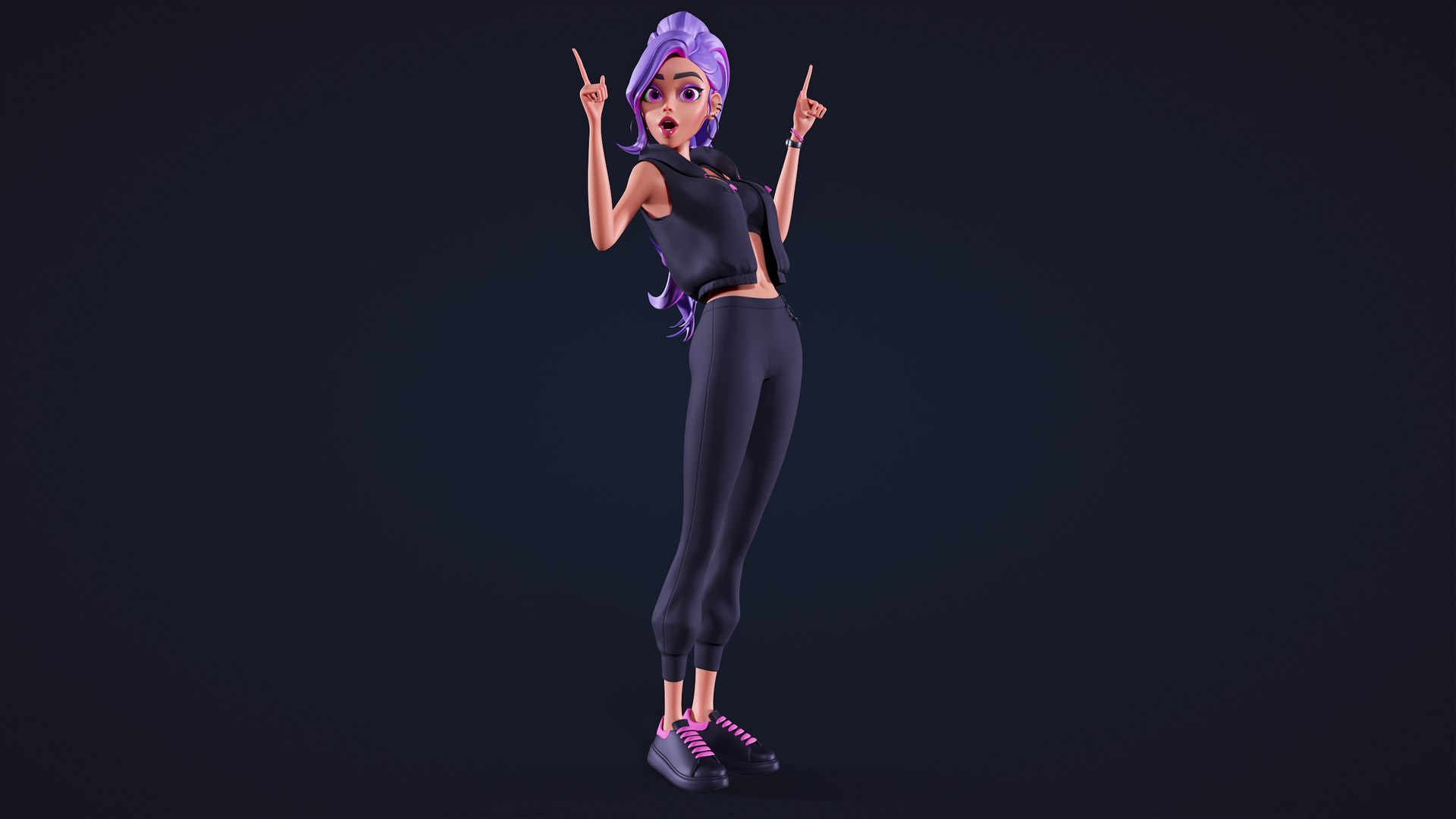 Solly Girl Rigged 3D Model - TurboSquid 2368037