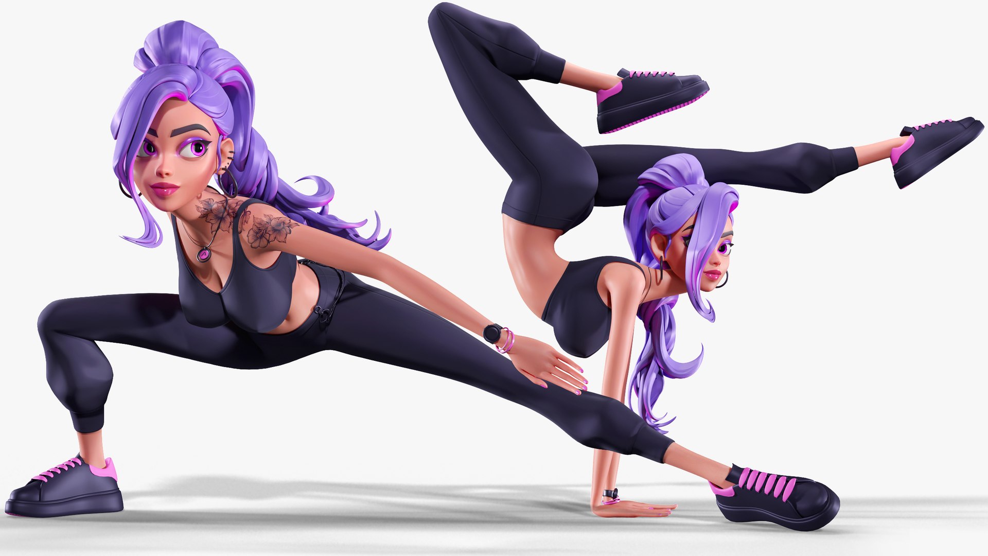 Solly Girl Rigged 3D Model - TurboSquid 2368037