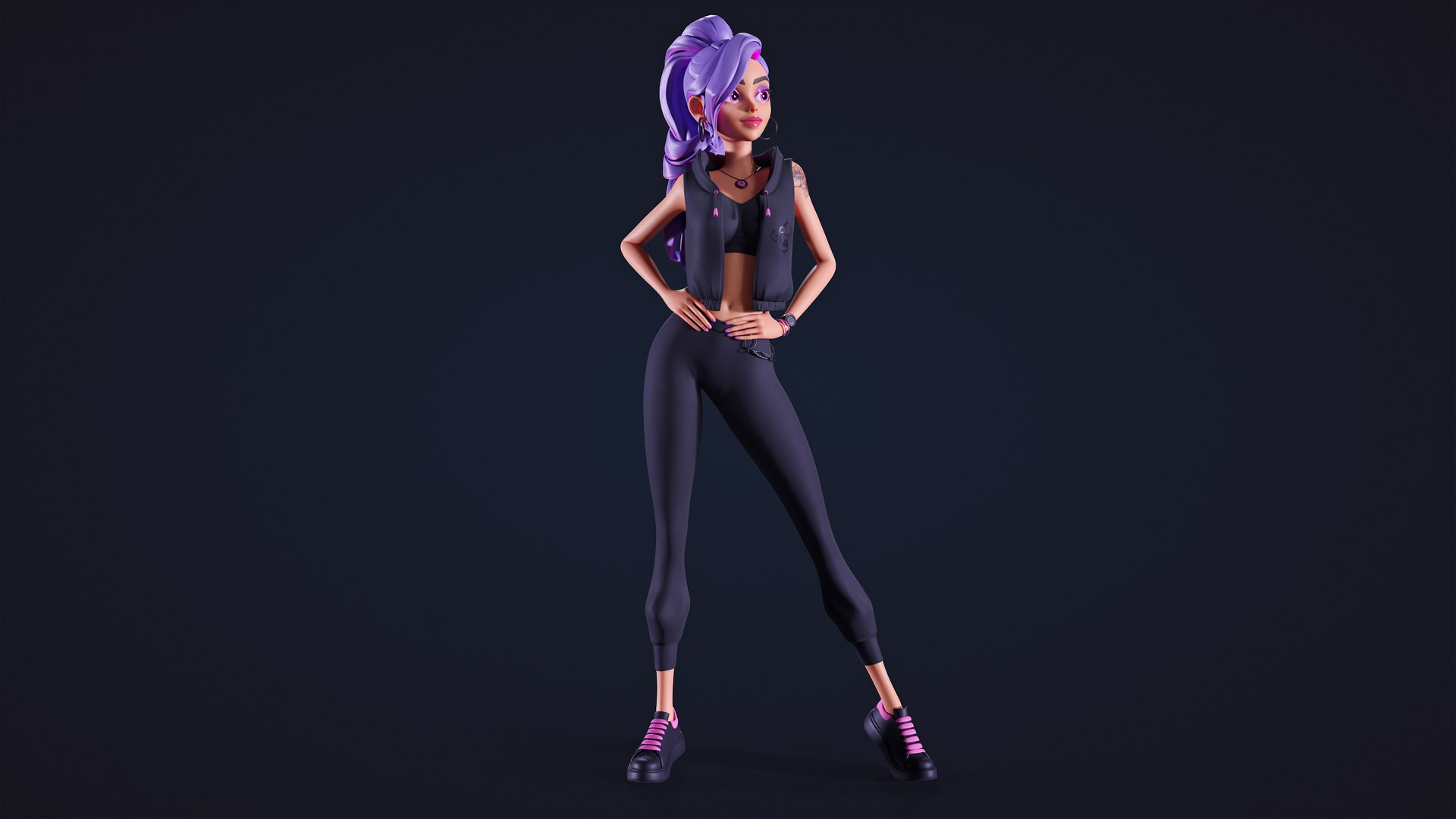 Solly Girl Rigged 3D Model - TurboSquid 2368037