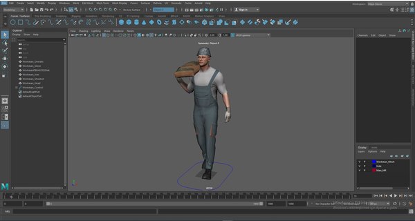 Workman Idle Animation 03 3D model - TurboSquid 1829266