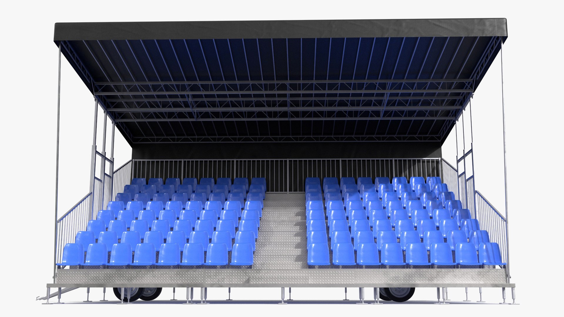 Tribunes with Roof 3D model preview