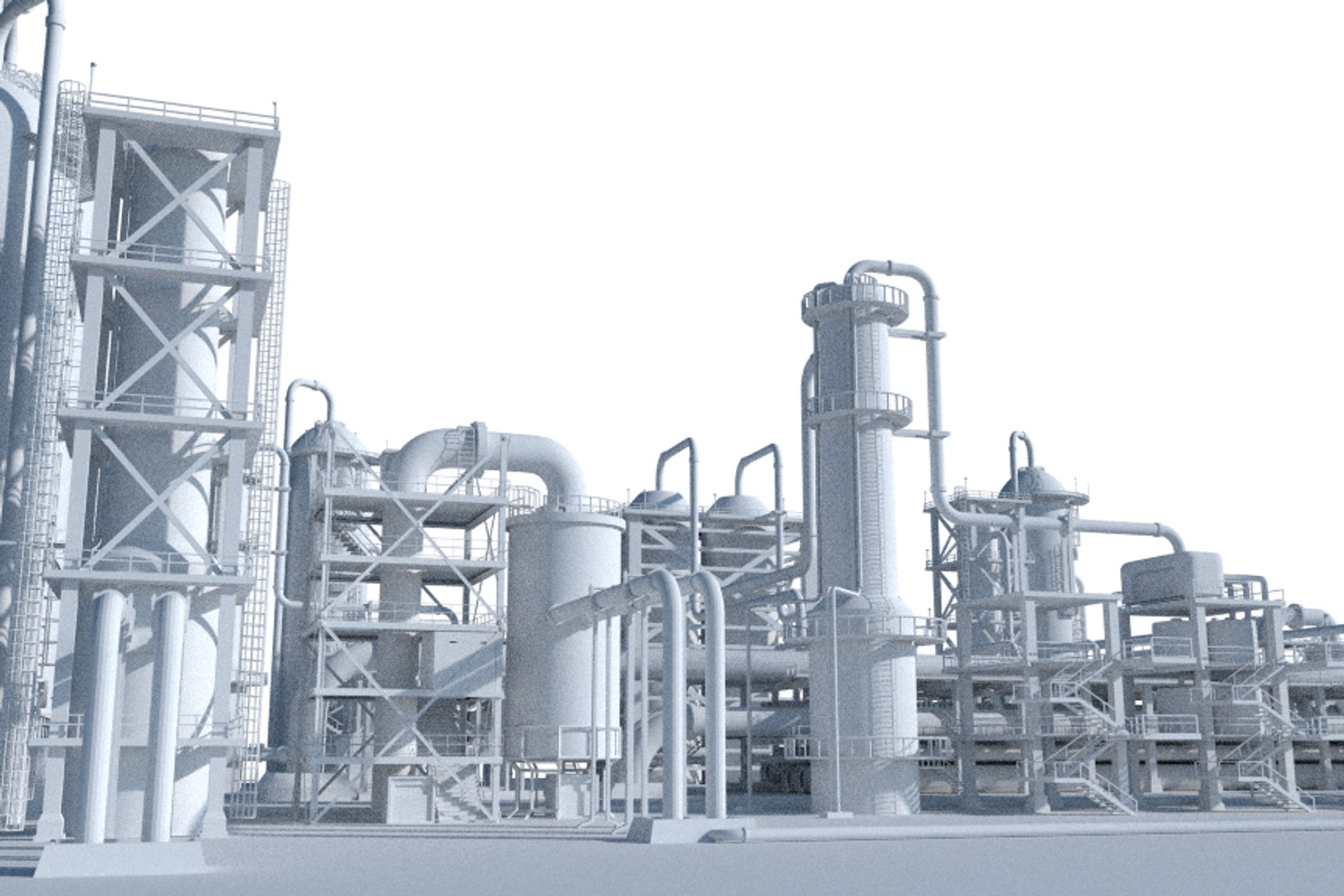 3d Mega Refinery Model