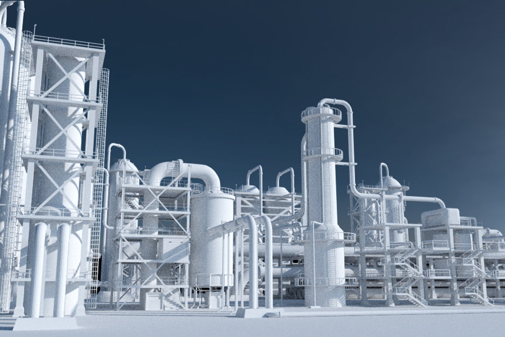 3d Mega Refinery Model