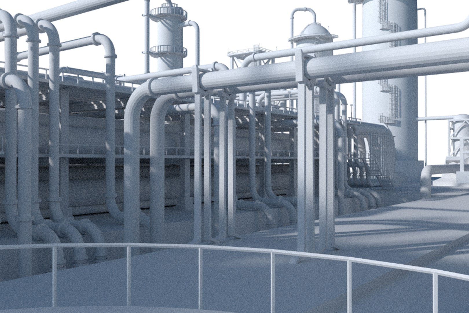 3d Mega Refinery Model