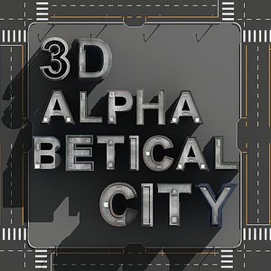 3ds max alphabetical city buildings