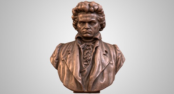 ベートーヴェンのブロンズ胸像3Dモデル - TurboSquid 2014360