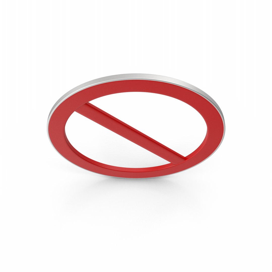 Forbidden Sign 3D - TurboSquid 2318537