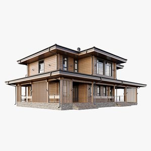 Cottage House 6 3D model