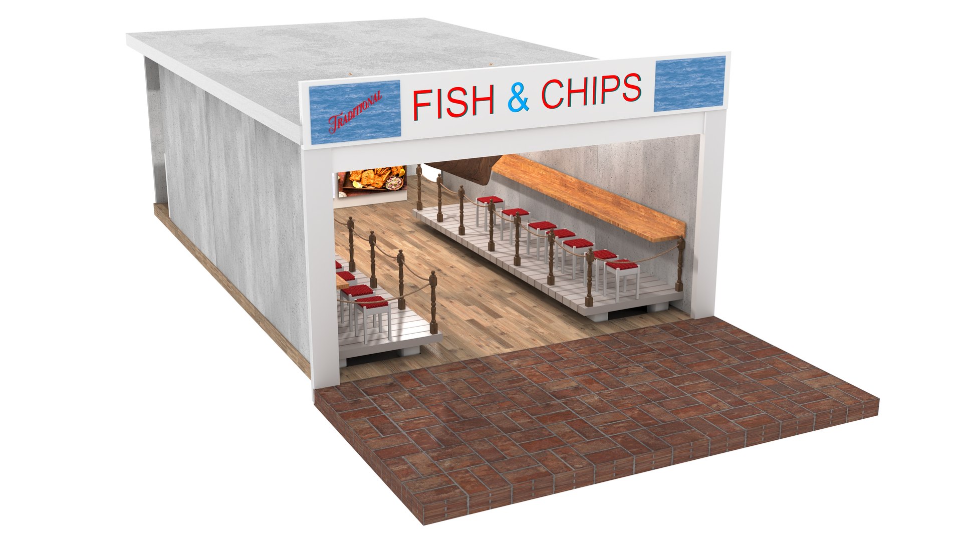 3D Fish and Chips Shop https://p.turbosquid.com/ts-thumb/yj/Zw43tE/00/render02/jpg/1788660109/1920x1080/fit_q87/2f171b985706929405b5ad6abb20d79f7f0ac9c7/render02.jpg