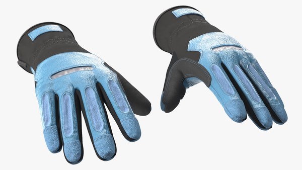 3D model Heavy Duty Safety Gloves Rigged - TurboSquid 1825855