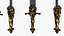Fantasy Sword RPG Indian Kora Kukri Katar Khopesh Faucille Grooved Sword Curved Blade Kopesh
