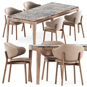 Holly chairs and Ziggy table model