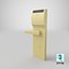 ホテルドアハンドル3Dモデル