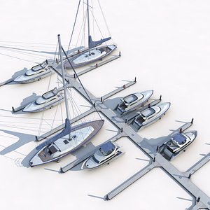 Piers and yachts