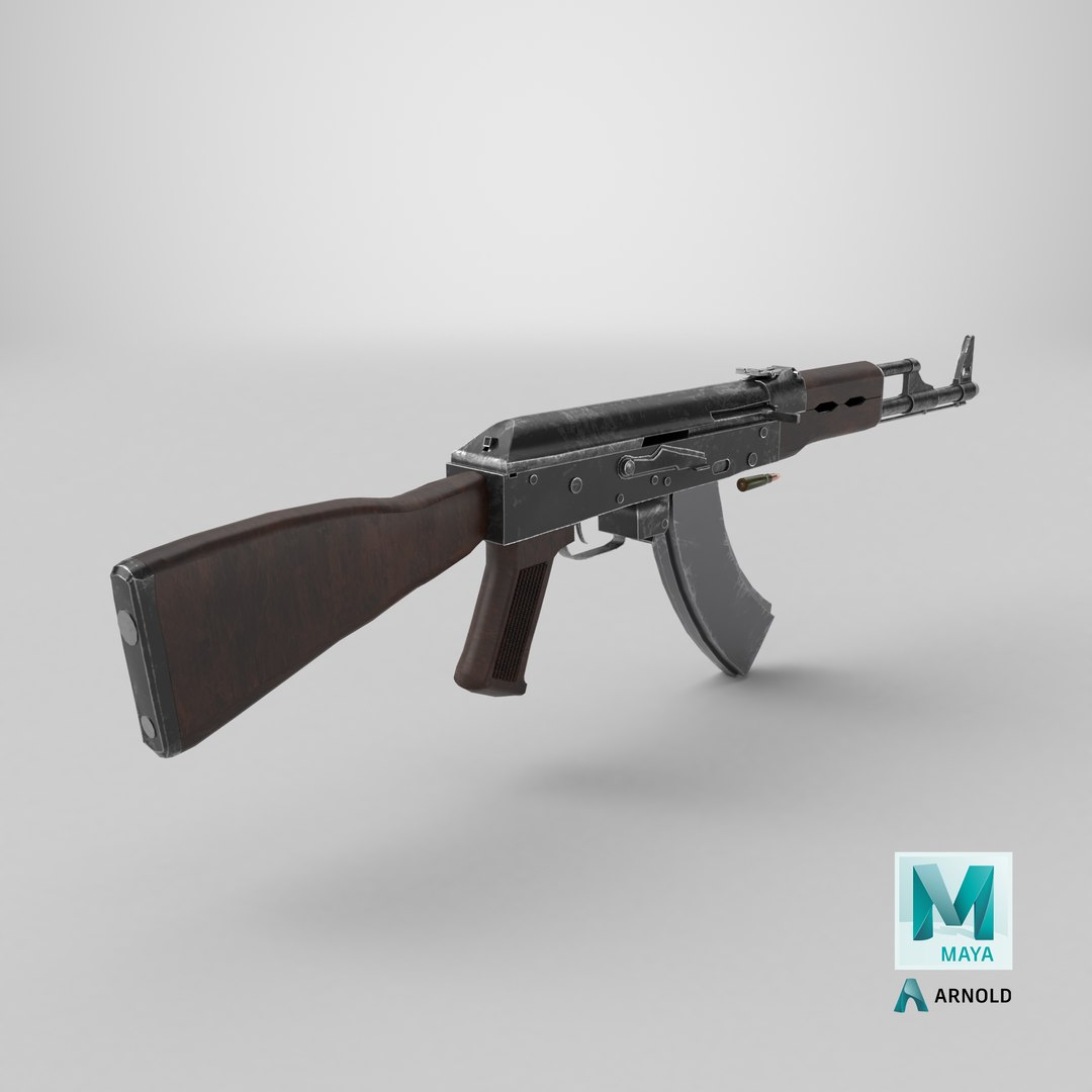 3D Low-Poly AK-47 model https://p.turbosquid.com/ts-thumb/yj/fSZGTt/eR/stemcell_maya_arnold_render/png/1780412469/1920x1080/fit_q87/d9c289e343390c99826fa7e8766f6154dc48d2d3/stemcell_maya_arnold_render.jpg
