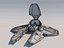 Sci-fi aircraft spaceship design