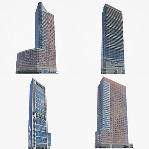 high-rise toronto chicago 3D model