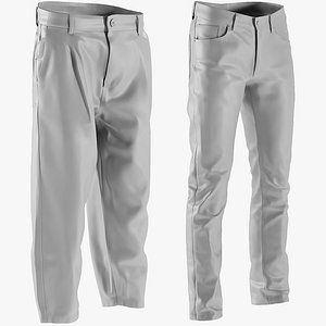 3D model mesh men s jeans