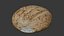 Fresh Artisan Bread Loaf 3D Model