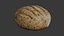Fresh Artisan Bread Loaf 3D Model