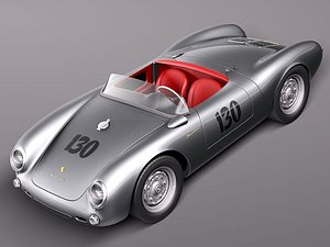porsche spyder 1955 sport 3ds