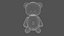 Teddy bear FBX  and  OBJ 3D