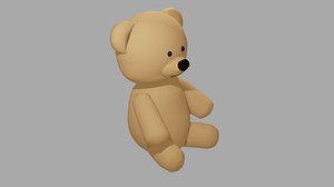 Teddy bear FBX  and  OBJ