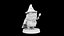 Bubble Wizard Frog 3d Print Model