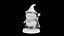 Bubble Wizard Frog 3d Print Model
