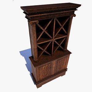 Roman Scroll Cabinet 3D