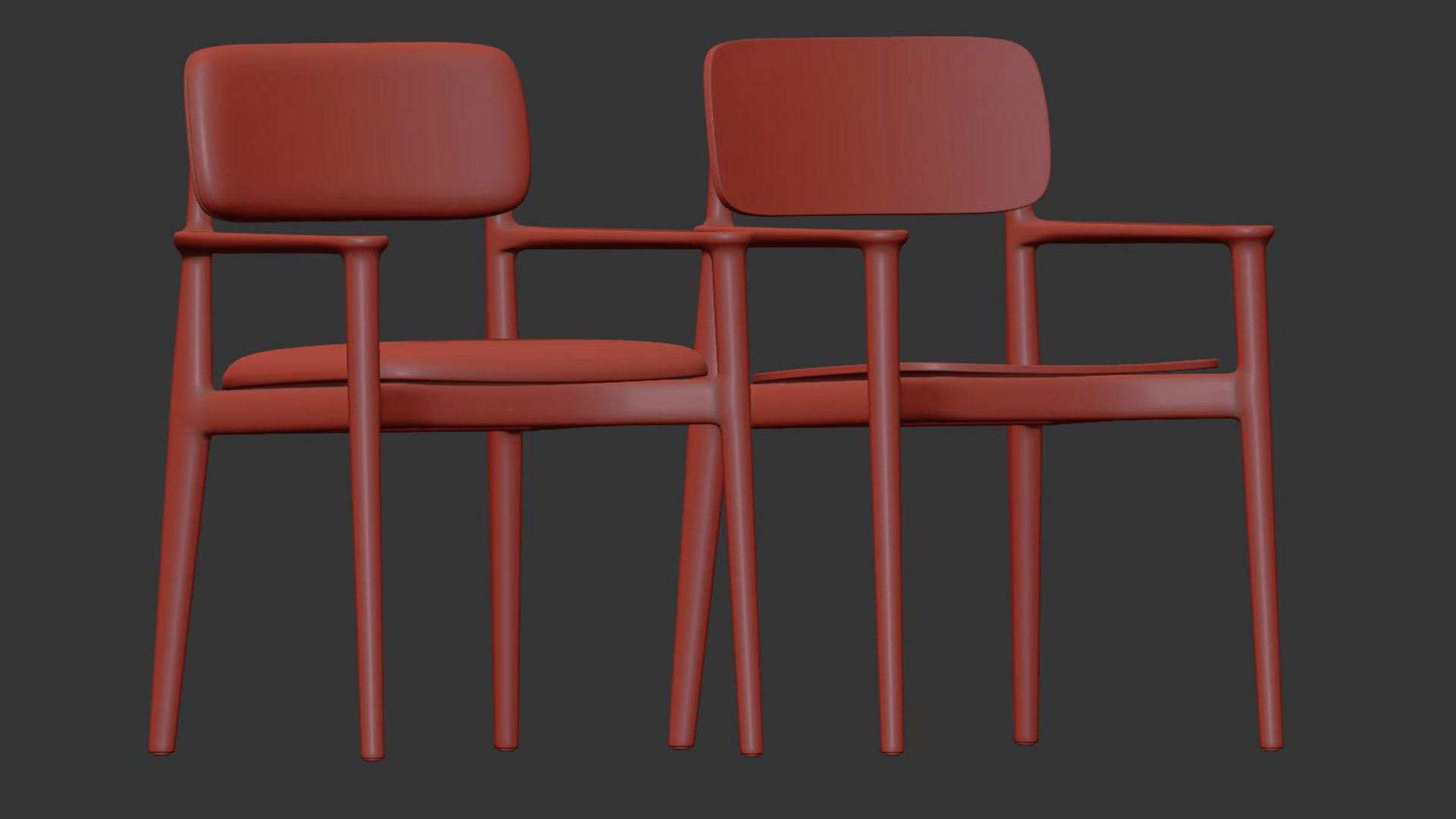 CURVE Chair With Armrests By Poliform Model - TurboSquid 1949179