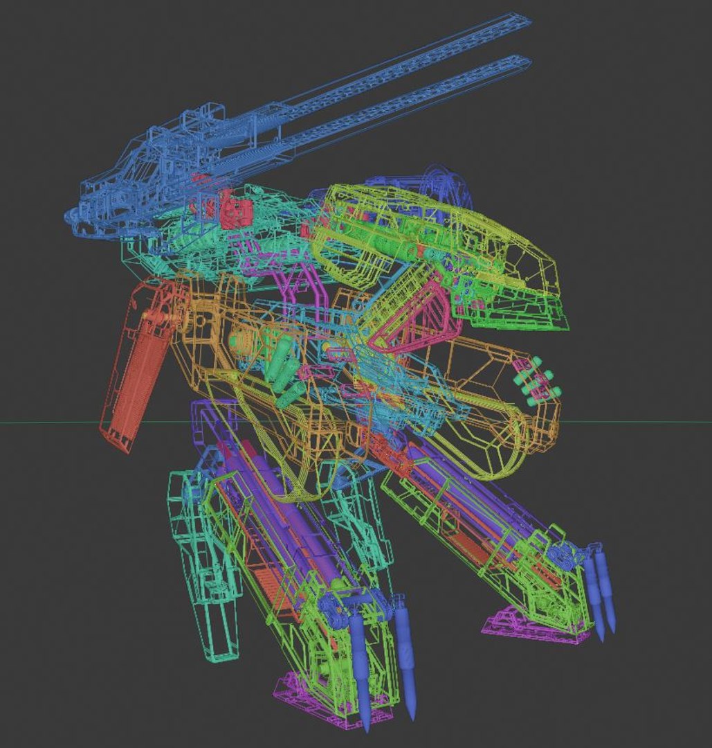 Blender Metal Gear Rex 3D TurboSquid 1610935
