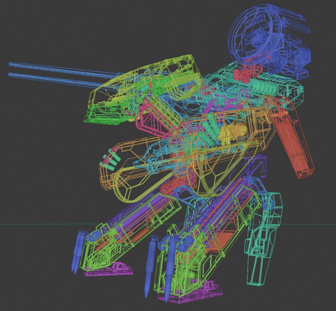 Blender Metal Gear Rex 3D TurboSquid 1610935