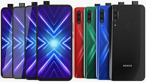 3D realistic honor 9x colors