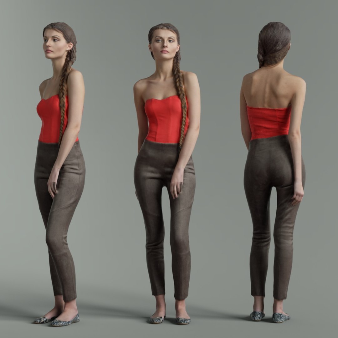 Girl Rendered Human 3D Model - TurboSquid 1245912