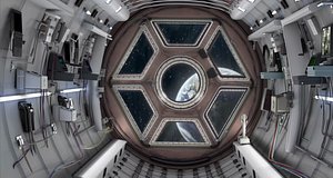 spaceship interior 3D model