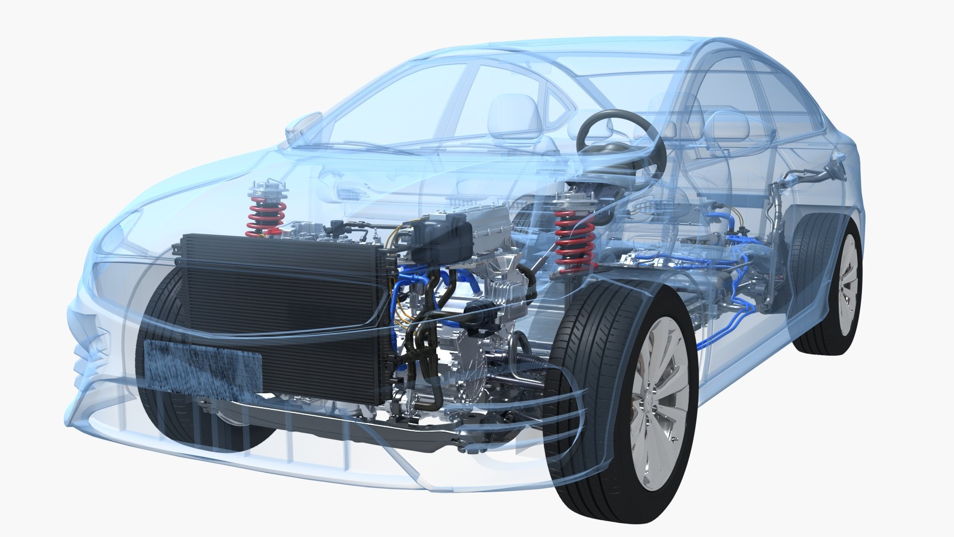 3d Extended Range Hybrid Car Chassis X-ray - Turbosquid 2227088