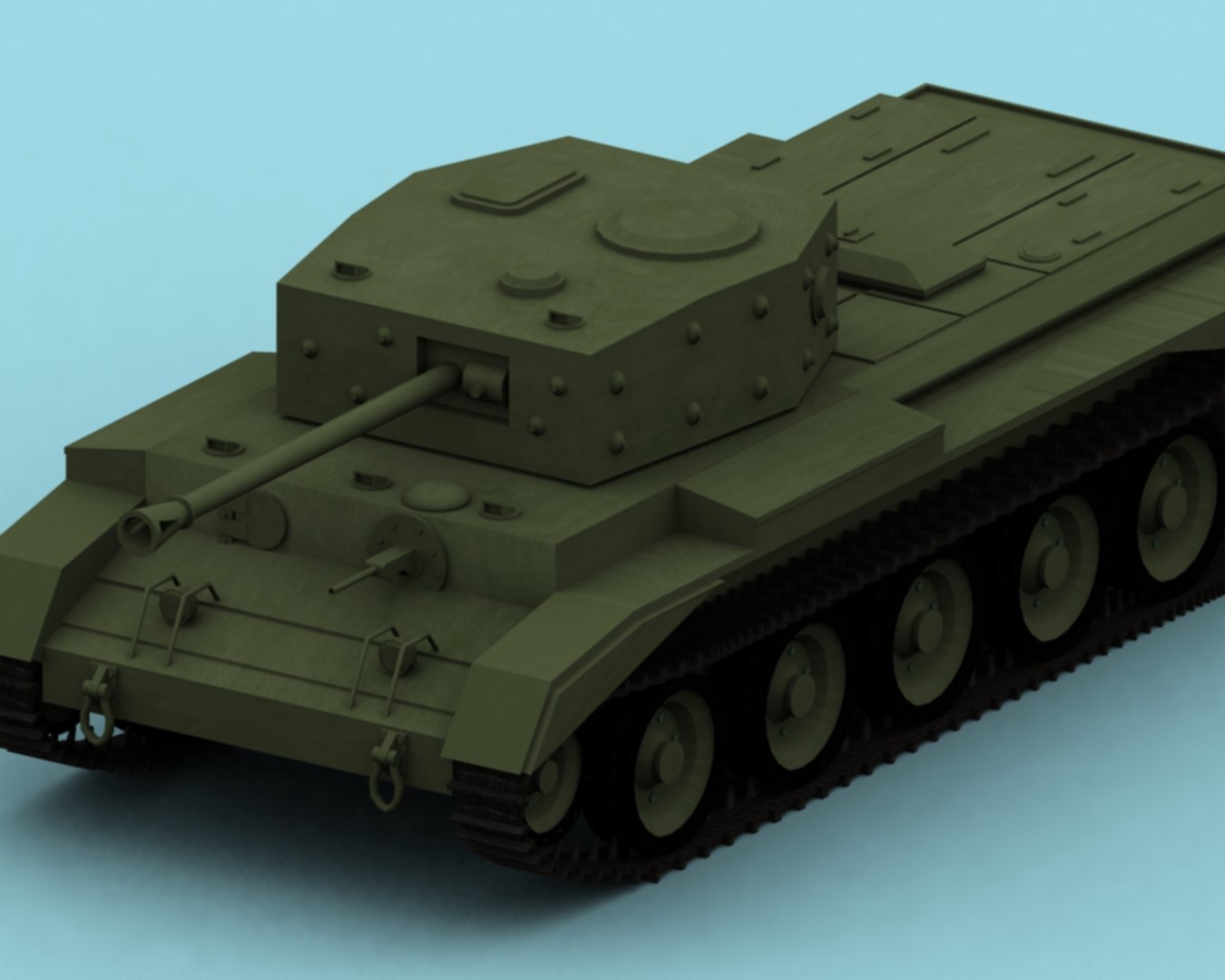 Cromwell Tank 3d Model