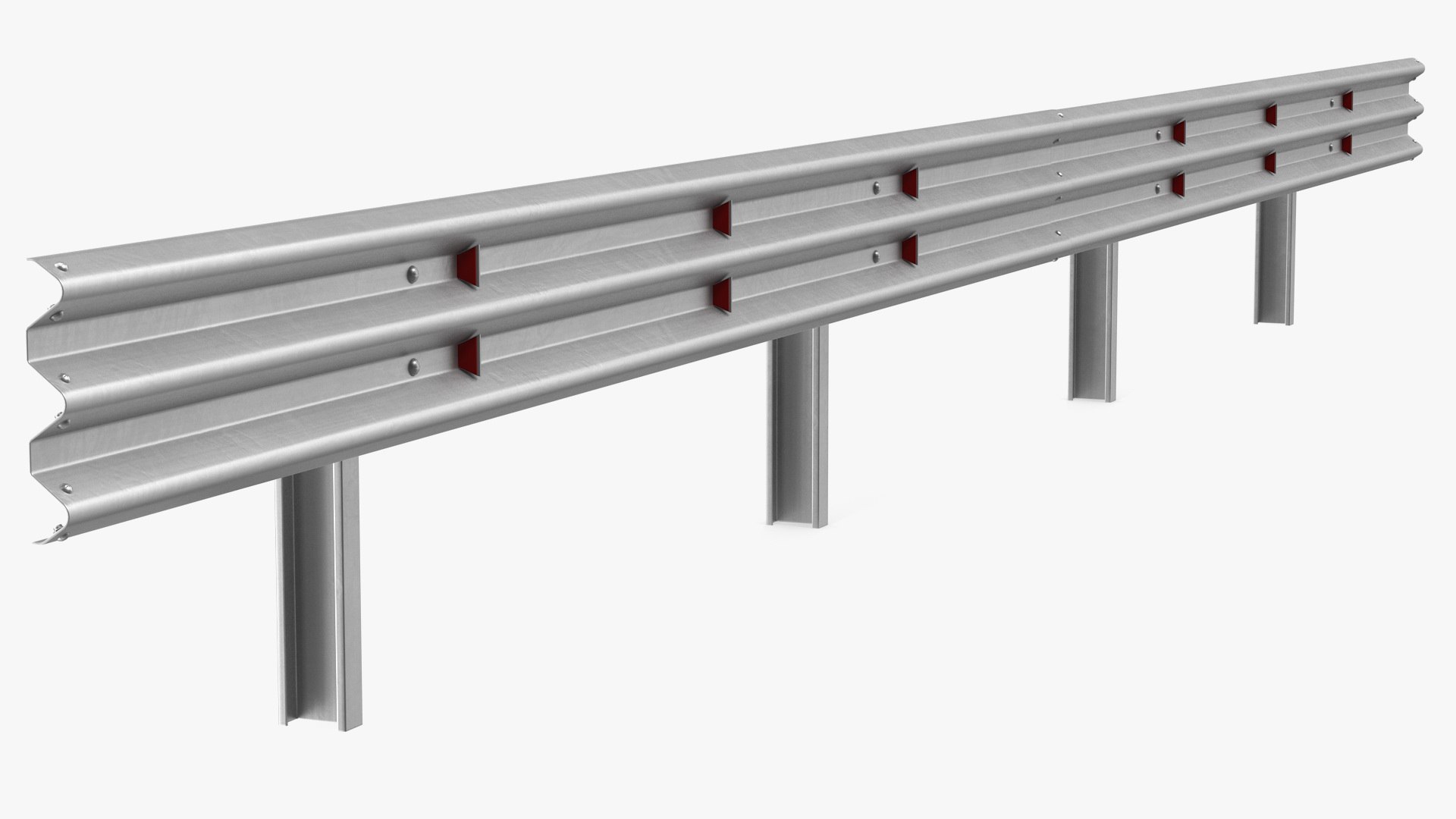 Metal Traffic Double Barrier 3D model preview