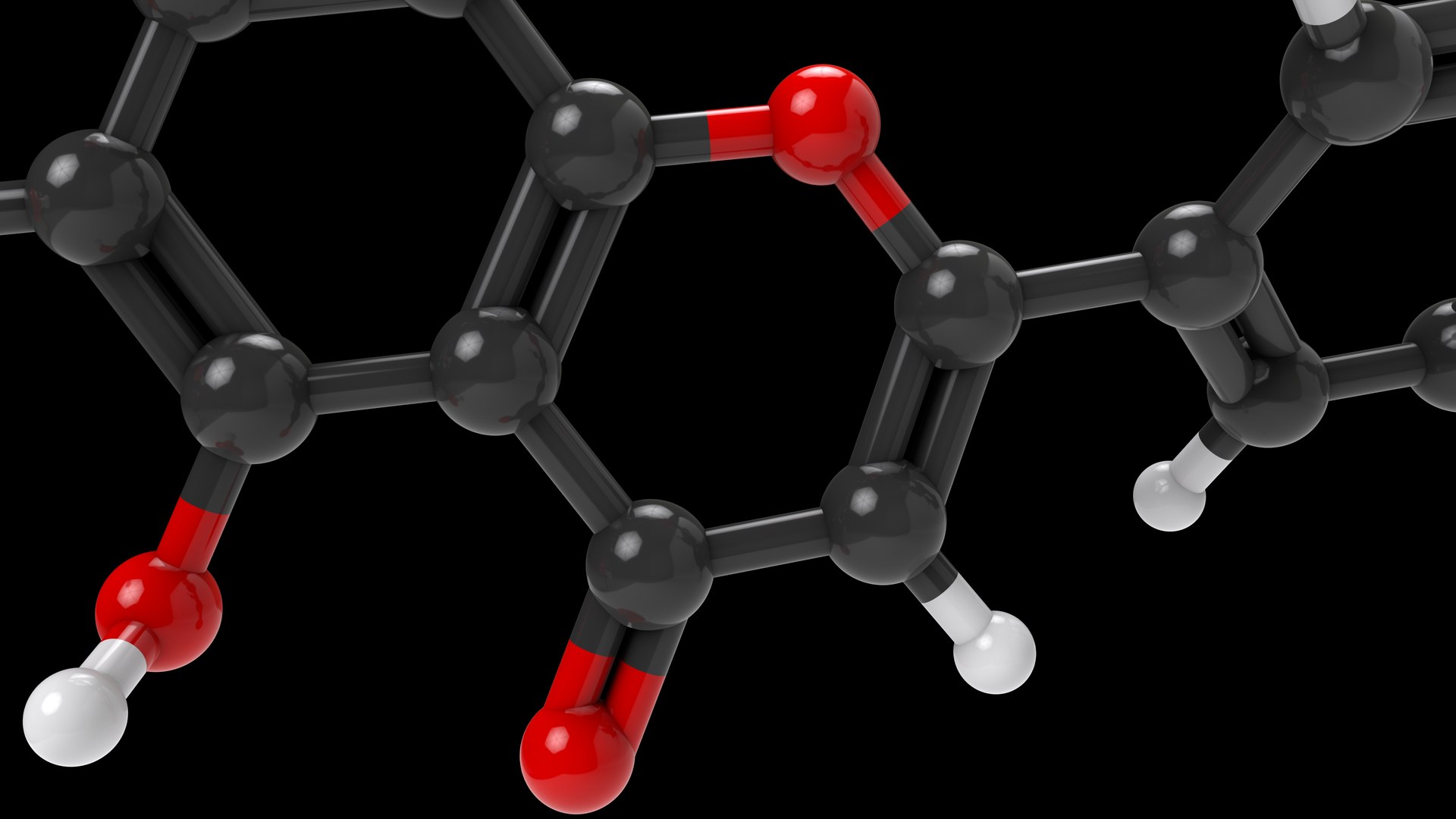 Flavonoid Structure 3D - TurboSquid 2210474
